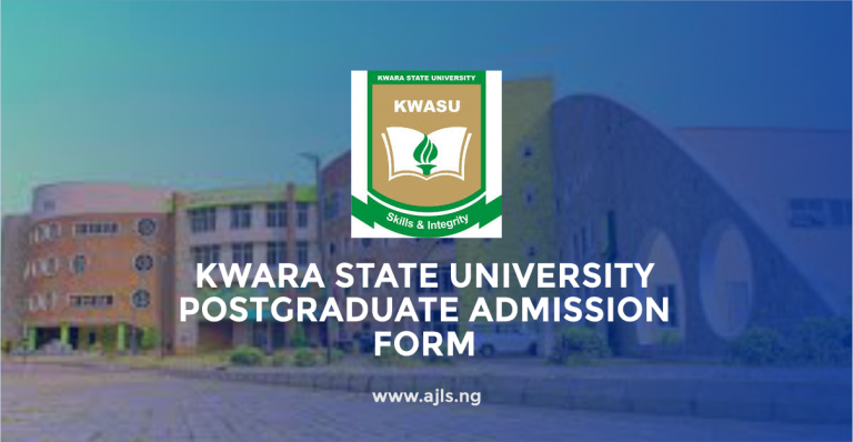 Kwara State University Postgraduate Admission Form