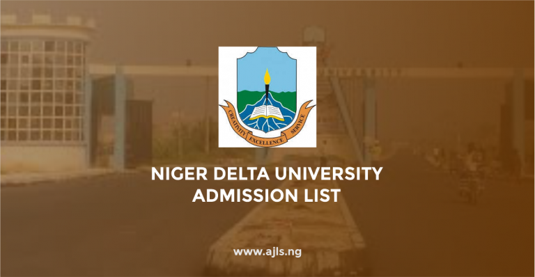Niger Delta University Admission List