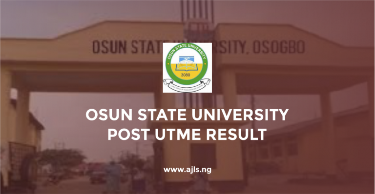 Osun State University Post UTME Result