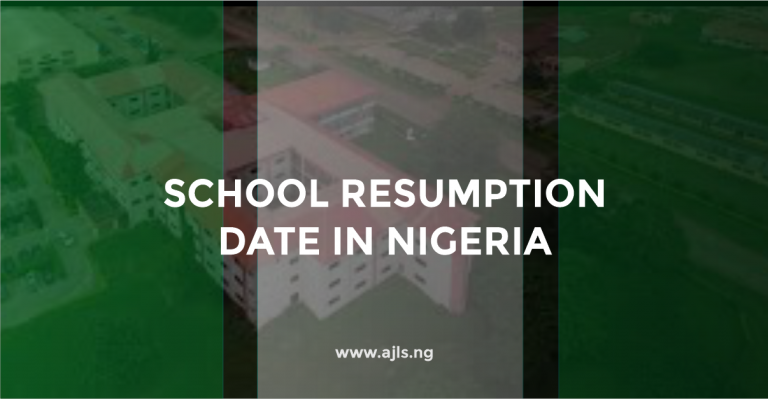 School Resumption Date in Nigeria