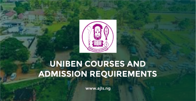 UNIBEN Courses And Requirements