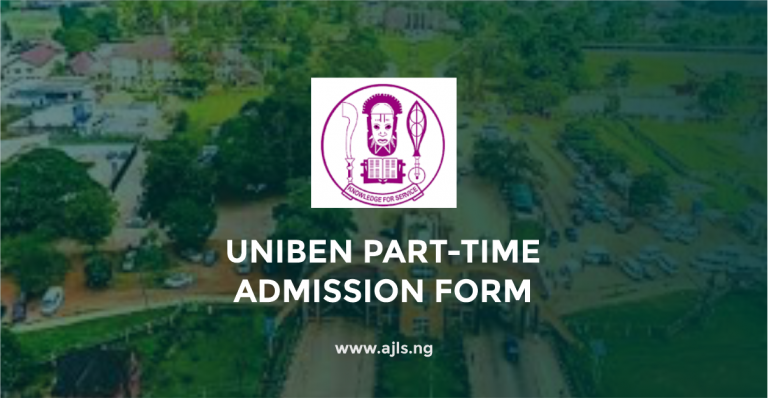 UNIBEN Part-Time Admission Form
