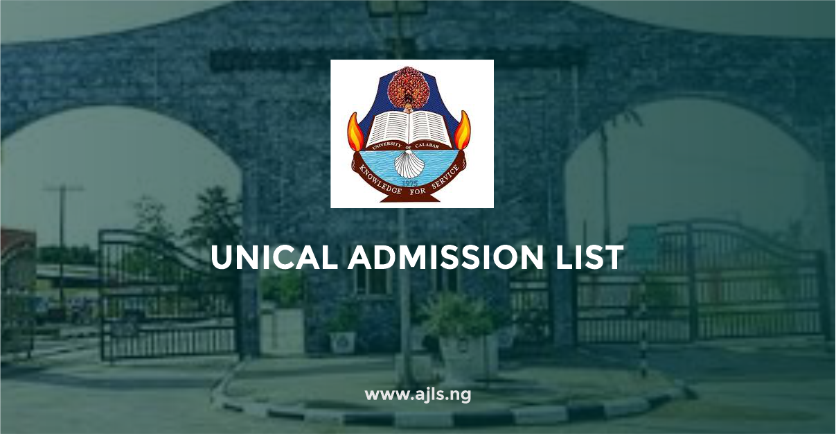 UNICAL Admission List