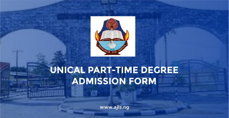 UNICAL Part-Time Degree Admission Form