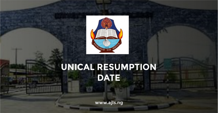 UNICAL Resumption Date