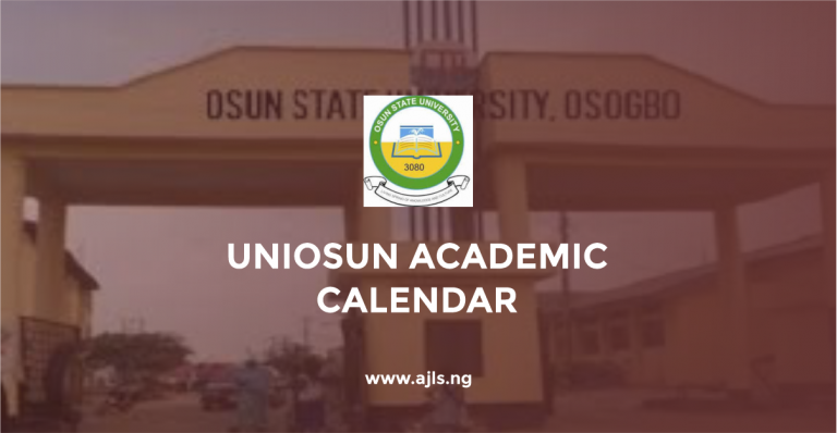 UNIOSUN Academic Calendar