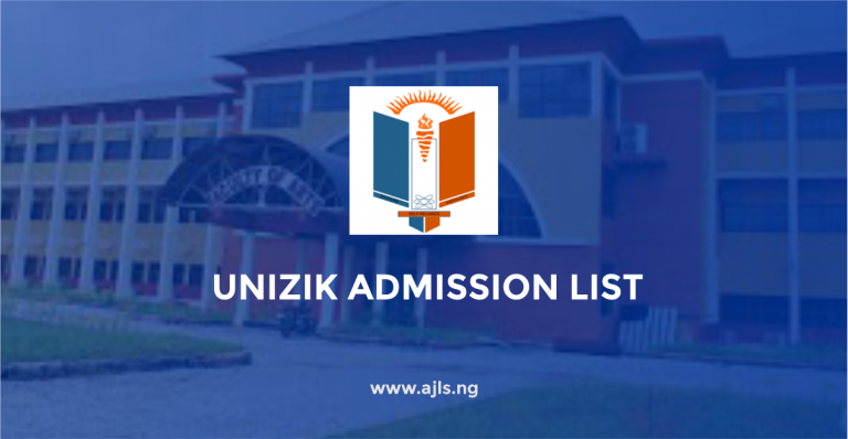 UNIZIK Admission List