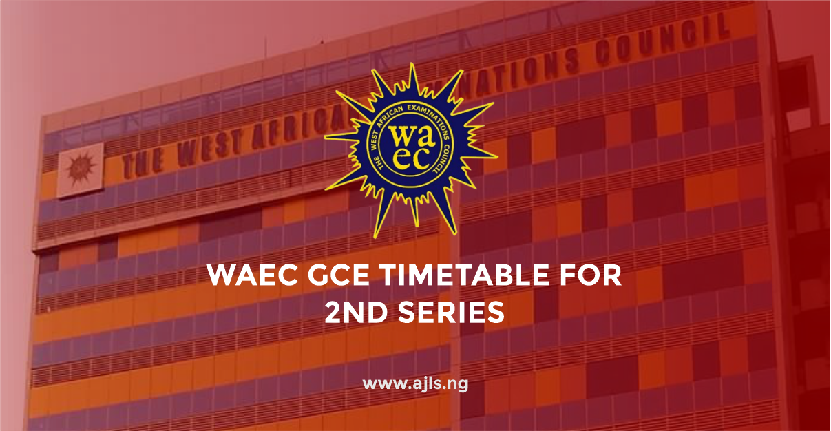 WAEC GCE Timetable