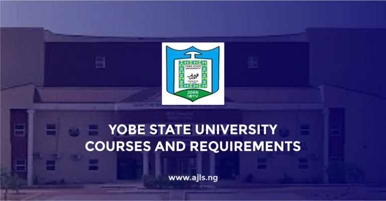 Yobe State University Courses