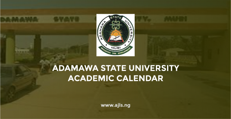 Adamawa State University Academic Calendar