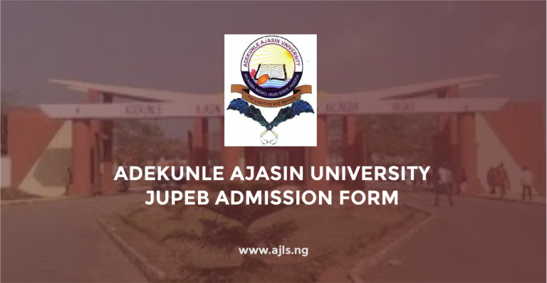 Adekunle Ajasin University JUPEB Admission Form