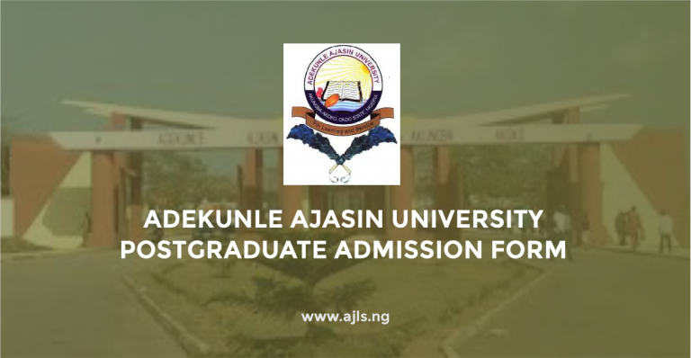 AAUA Postgraduate Admission Form