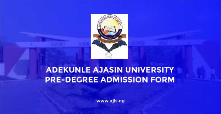 AAUA Pre-Degree Admission Form