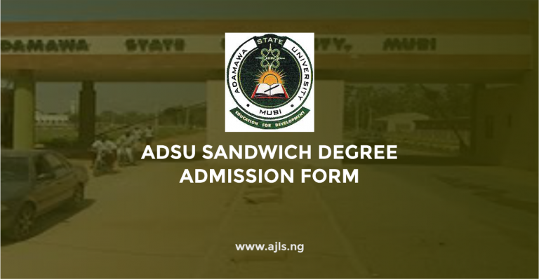 ADSU Sandwich Degree Admission Form