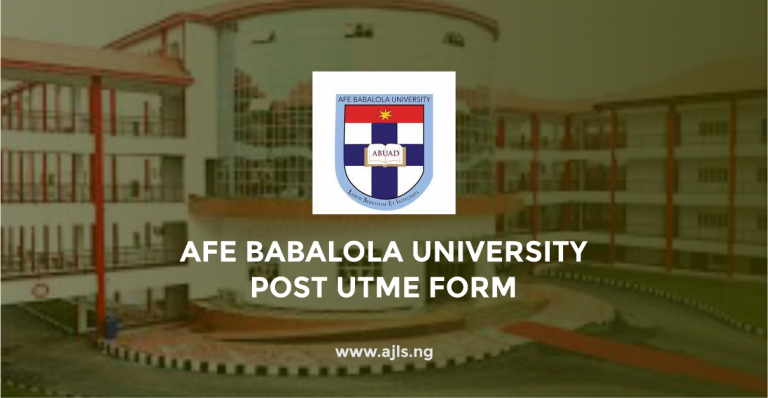 Afe Babalola University Post-UTME Form