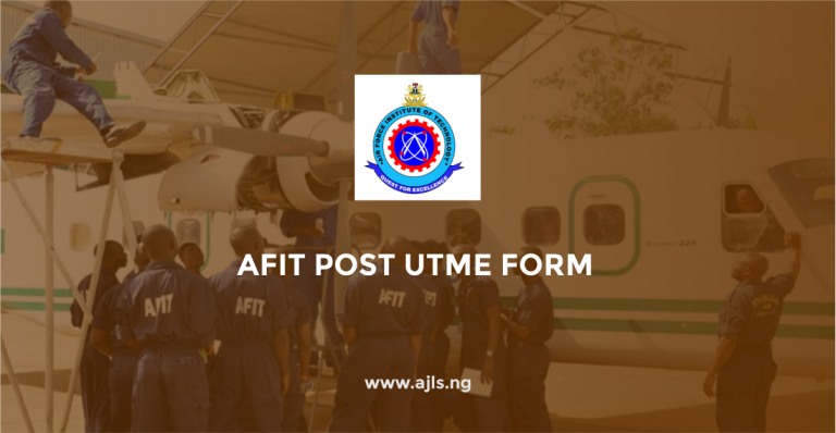 AFIT Post UTME Form