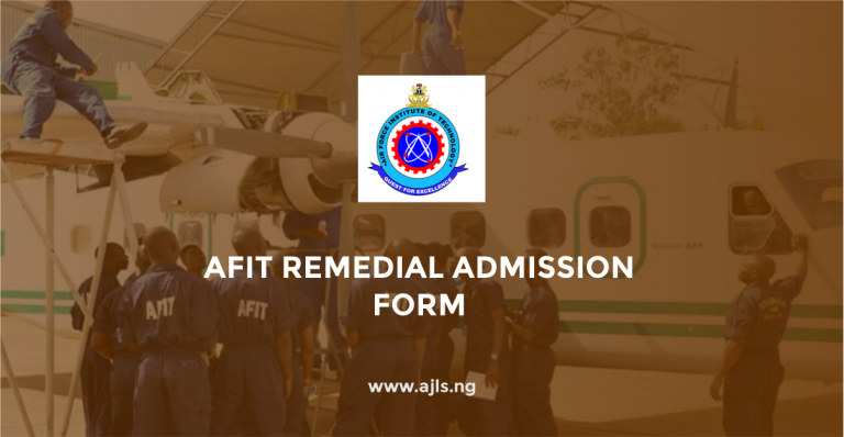 AFIT Remedial Admission Form