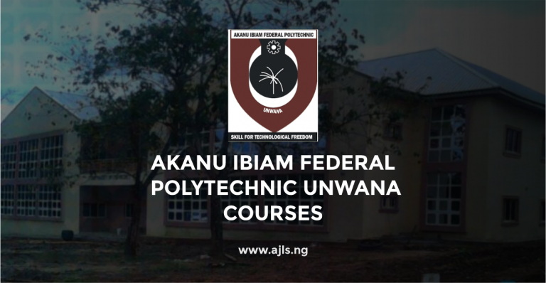 Akanu Ibiam Federal Polytechnic Unwana Courses