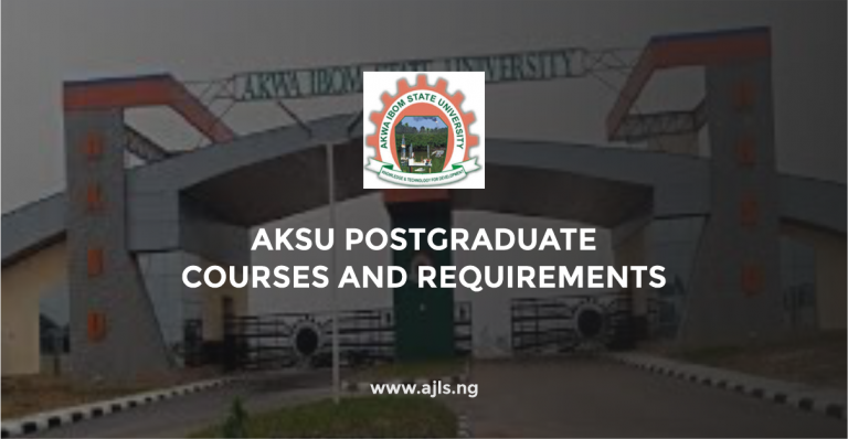 AKSU Postgraduate Courses and Requirements