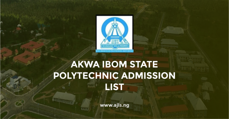 Akwa Ibom State Polytechnic Admission List