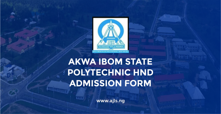 Akwa Ibom State Polytechnic HND Admission Form