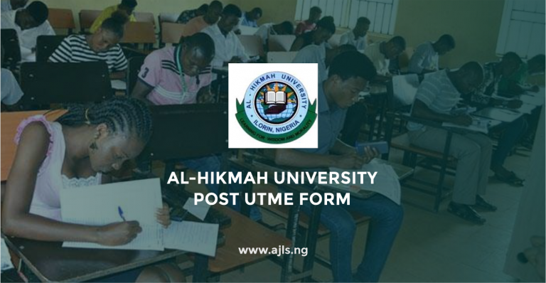 Al-Hikmah University Post UTME Form