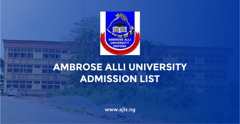 Ambrose Alli University Admission List