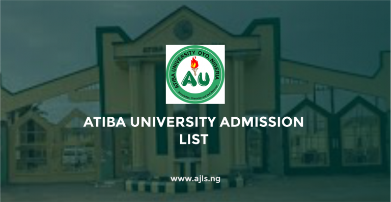 Atiba University Admission List