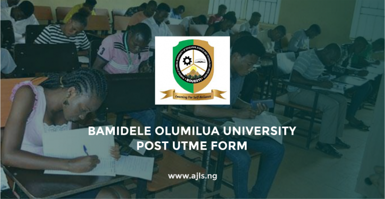 Steps to Apply for BOUESTI Post UTME Form 2024/2025