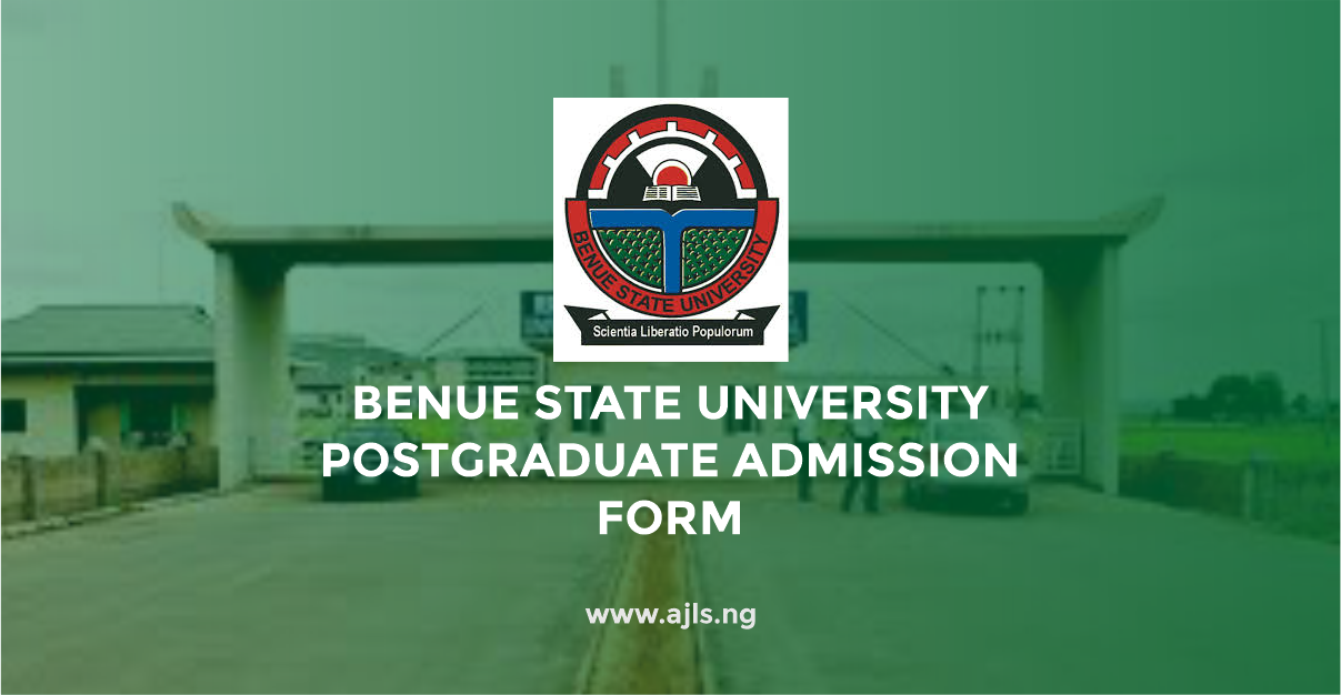 Benue State University Postgraduate Admission Form