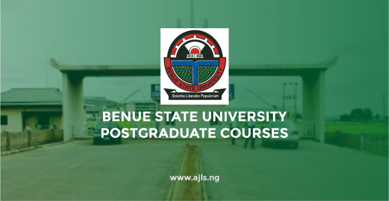 Benue State University Postgraduate Courses
