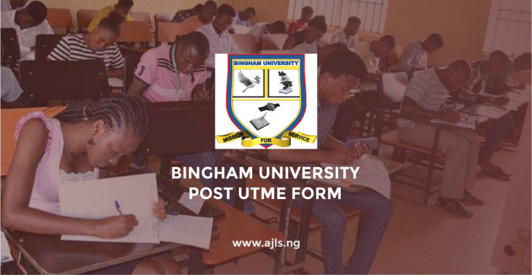 Bingham University Post UTME Form