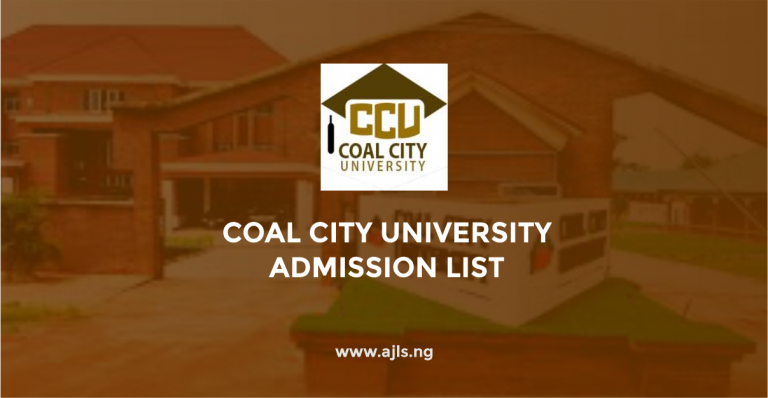 Coal City University Admission List