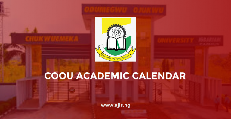 COOU Academic Calendar