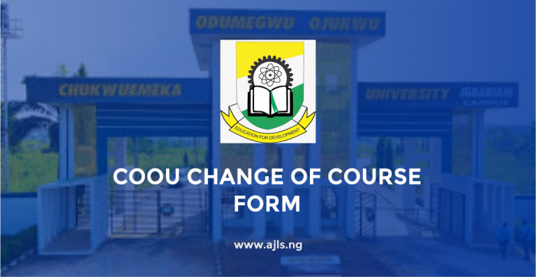 COOU Change of Course Form