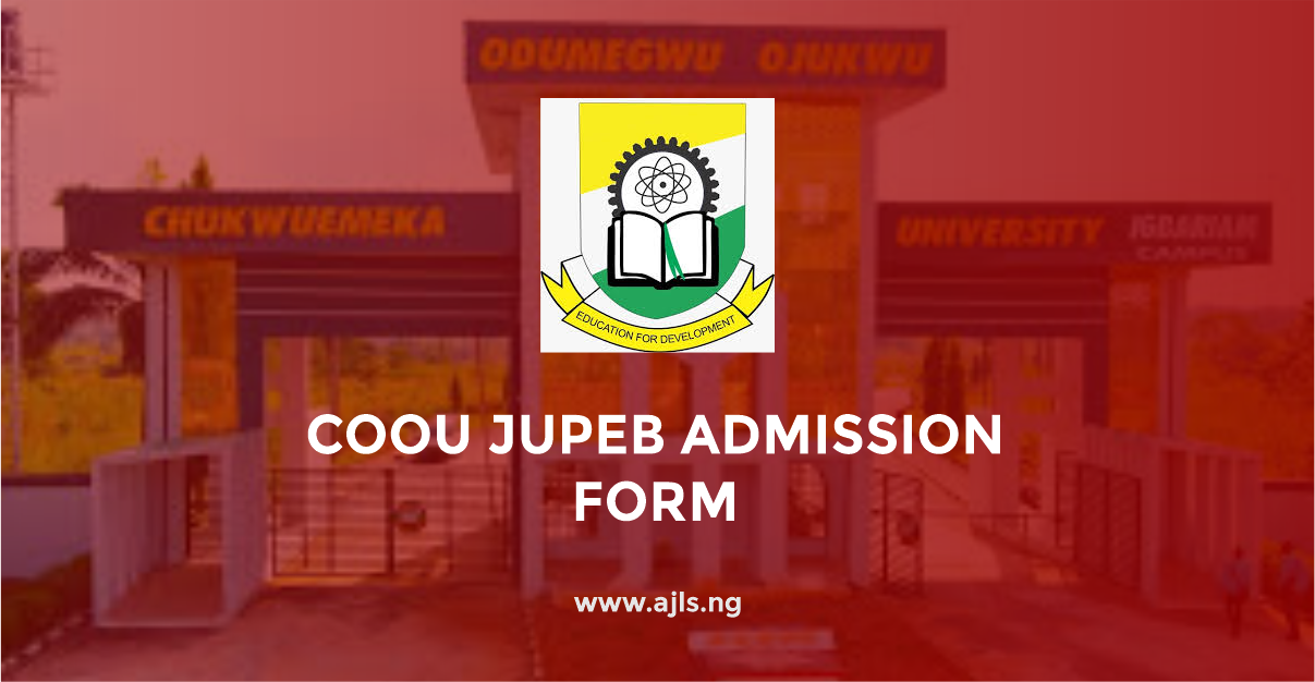 COOU JUPEB Admission Form