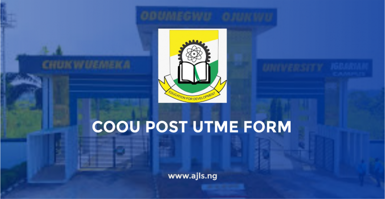 COOU Post-UTME Form