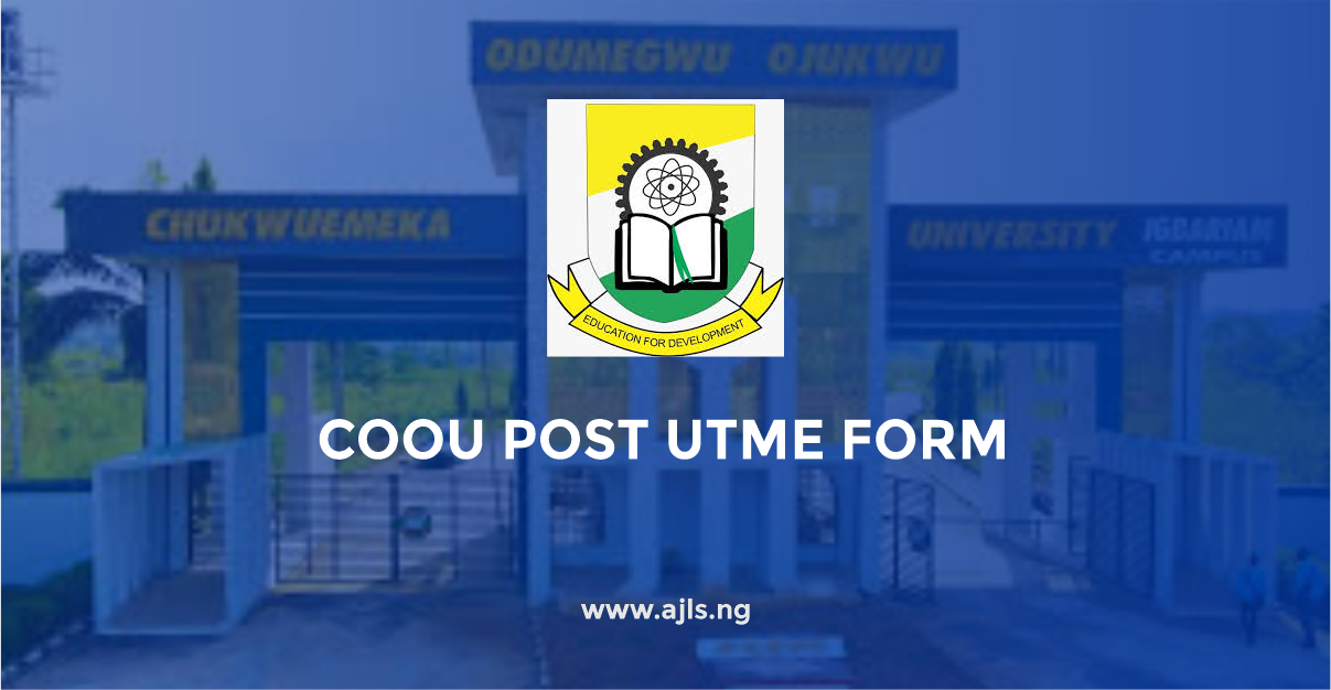COOU Post-UTME Form