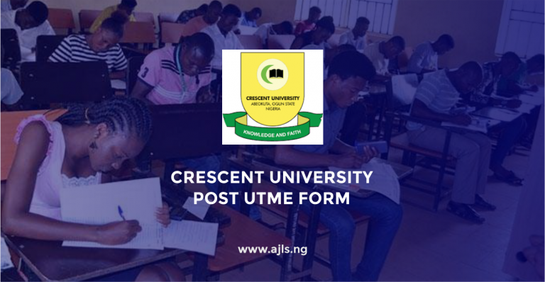Crescent University Post-UTME Form