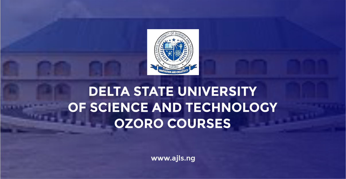 Delta State University of Science and Technology Ozoro Courses
