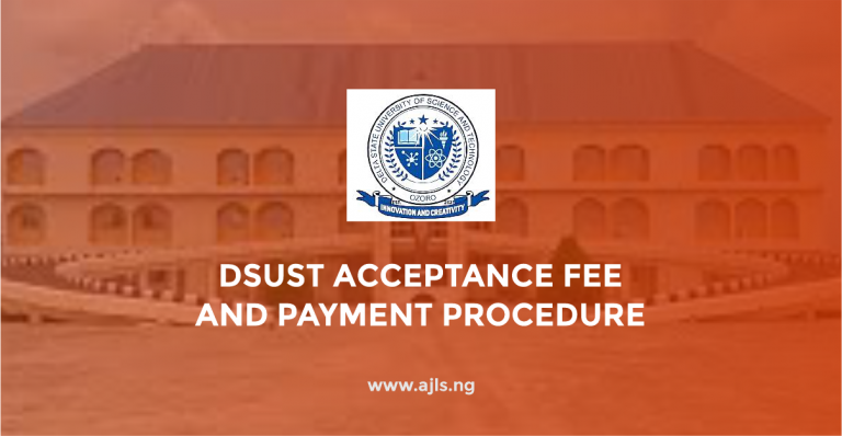 DSUST Acceptance Fee