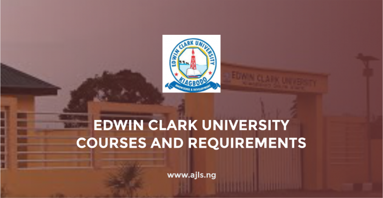 Edwin Clark University Courses