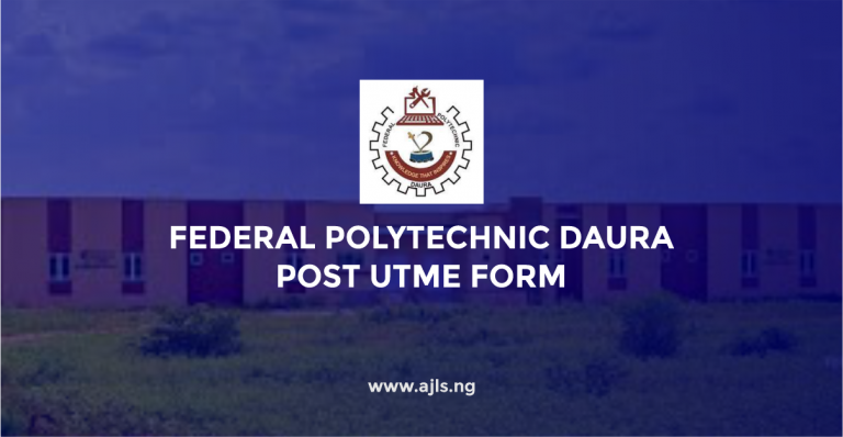 Federal Polytechnic Daura Post UTME Form