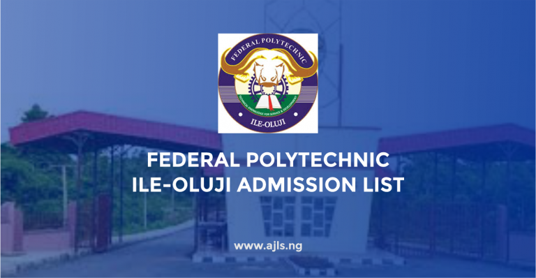 Federal Polytechnic Ile-Oluji Admission List