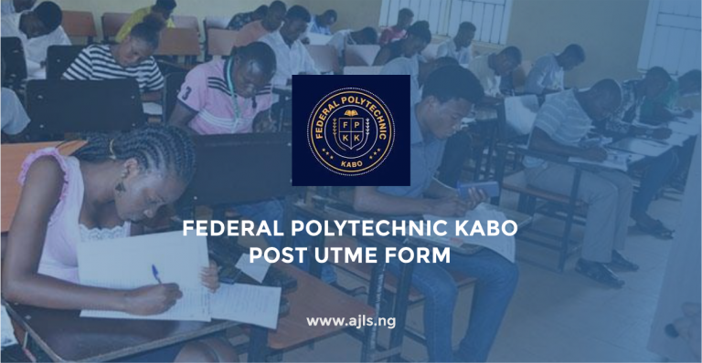 Federal Polytechnic Kabo Post UTME Form