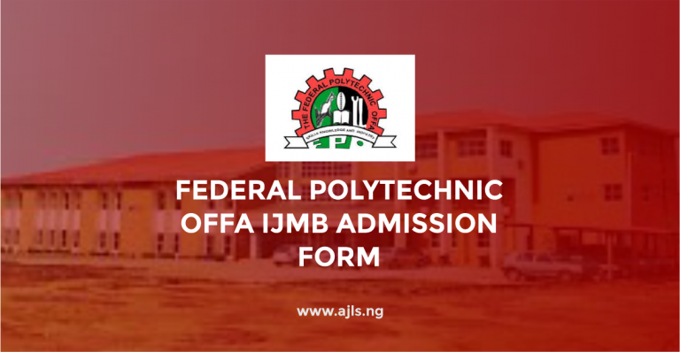 Federal Polytechnic Offa IJMB Admission Form