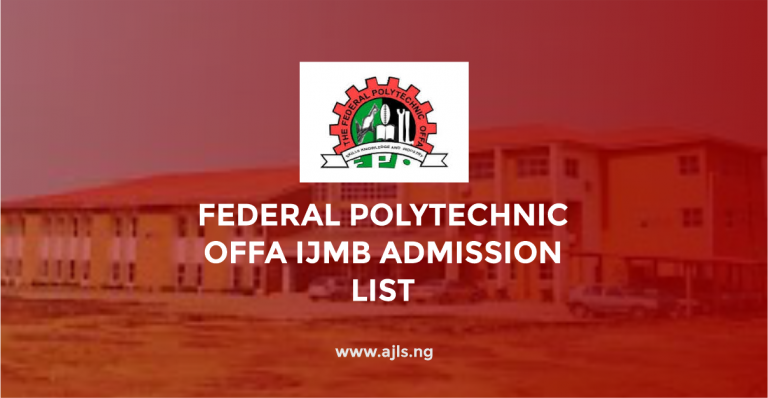 Federal Polytechnic Offa IJMB Admission List