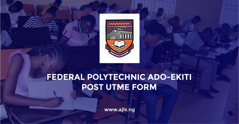 Federal Polytechnic Ado-Ekiti Post UTME Form