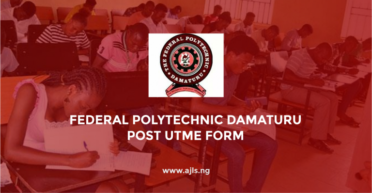 Federal Polytechnic Damaturu Post-UTME Form