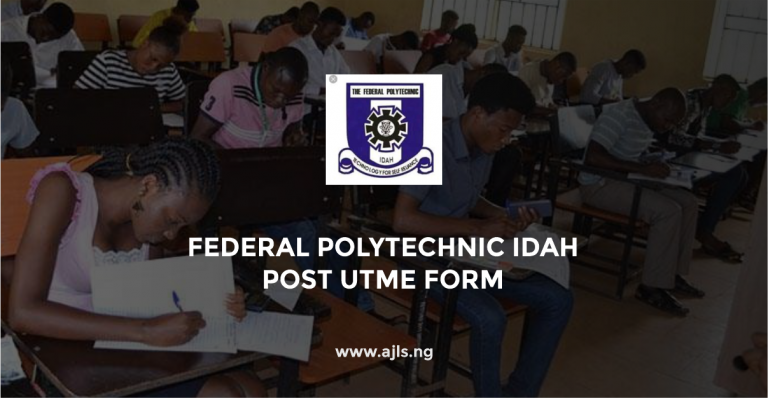 Federal Polytechnic Idah Post UTME Form
